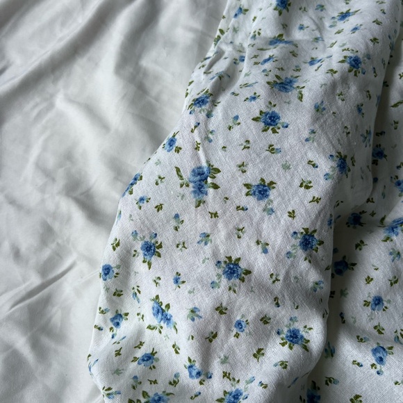 Blue Floral Cottagecore Maxi Skirt - Picture 6 of 8